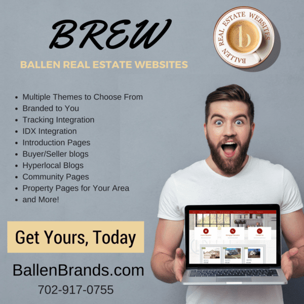 Marketing image designed to sell Ballen Real Estate Websites