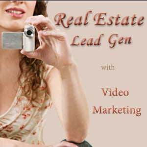 Woman with Video Camera demonstrating Real Estate Lead Generation with Video Marketing