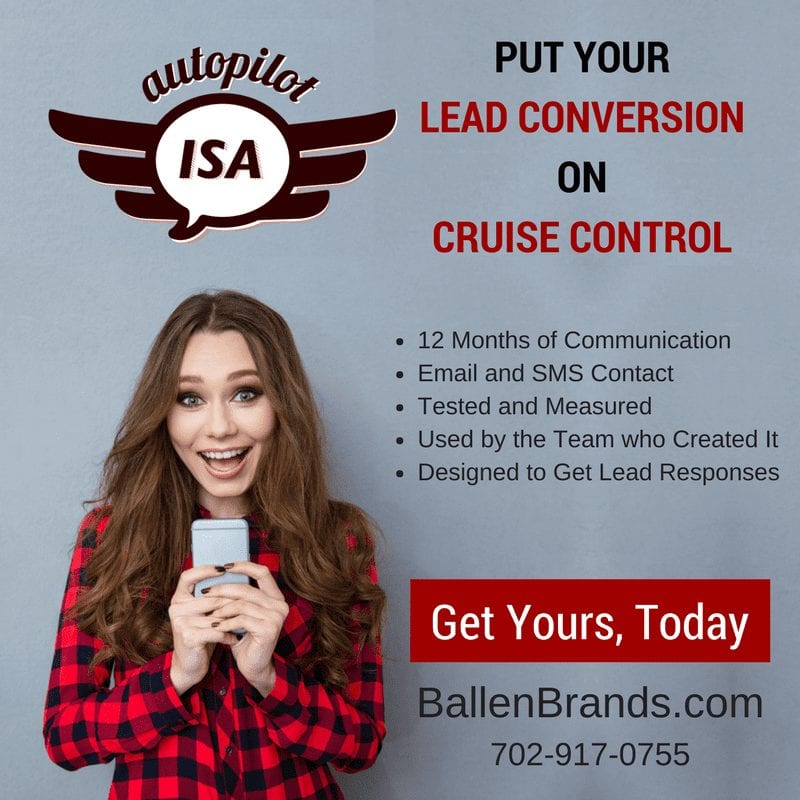 Image advertisement for Autopilot ISA, an automated inside sales agent.