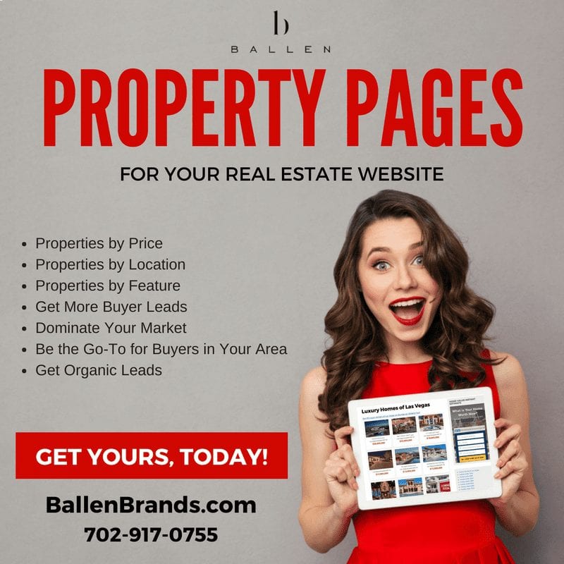 Advertisement for Single Property Pages created by Ballen Brands