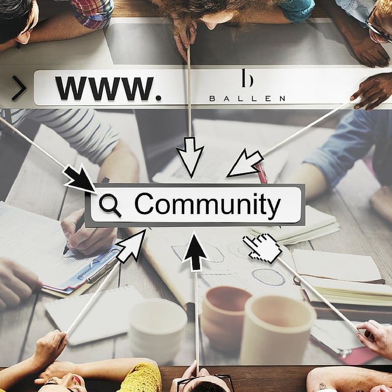 professionals working on community pages for local marketing