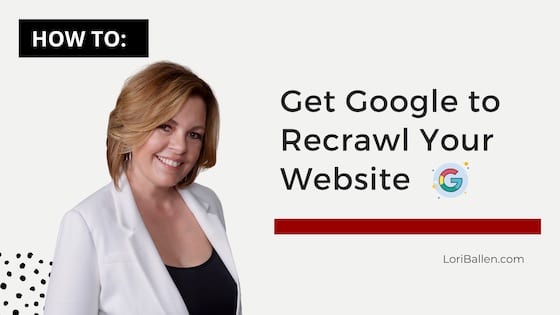 In this short, 6 minute video tutorial, Lori Ballen, owner of a Las Vegas Real Estate Team shows you how to use Google's Search Console to submit a URL (new content), and to Fetch, Render, and then request indexing on new or updated content.