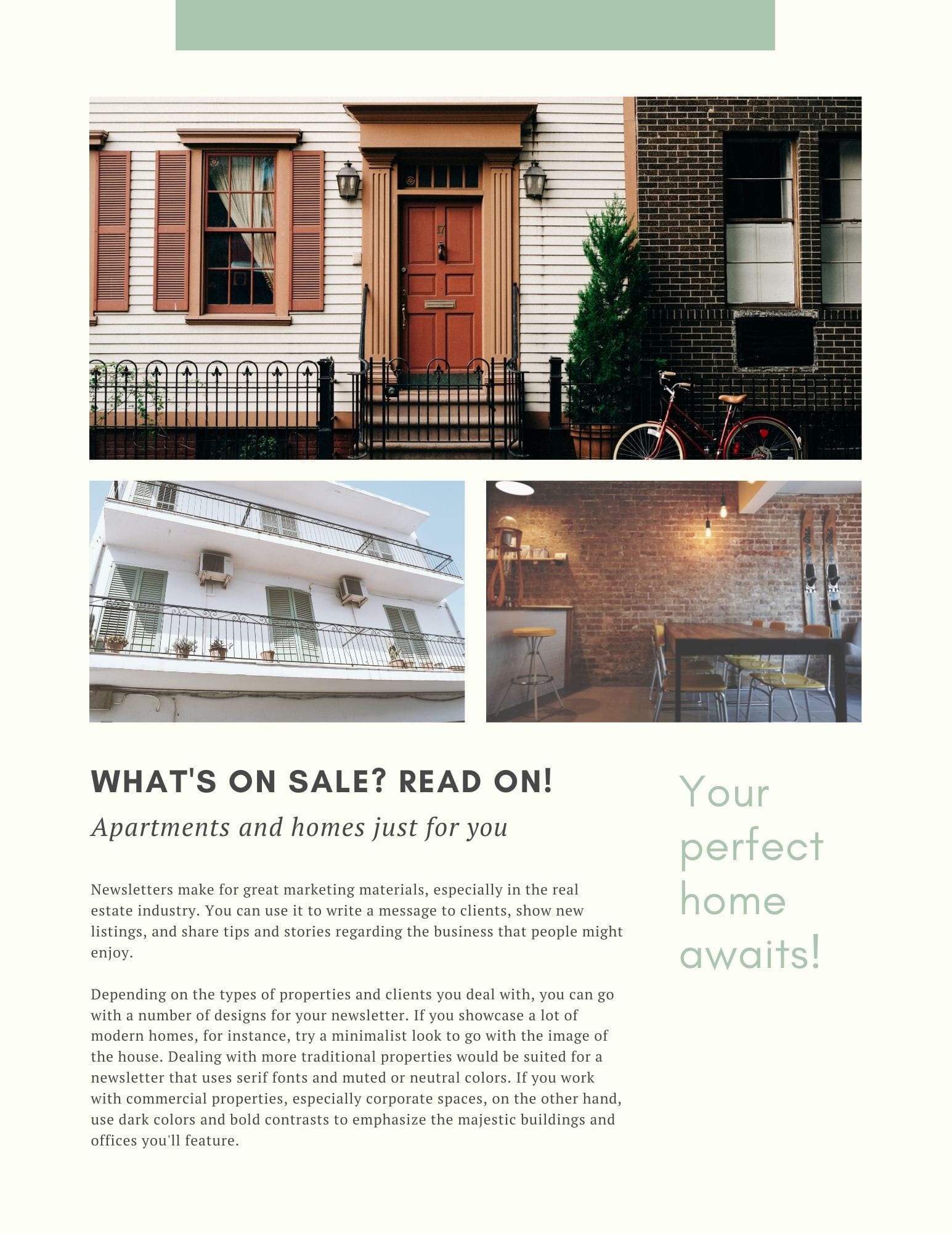 Canva has a library of real estate newsletter templates that can be edited and printed directly from Canva. Choose whether you want to print them one or two-sided, standard or premium paper, and the number of copies. 