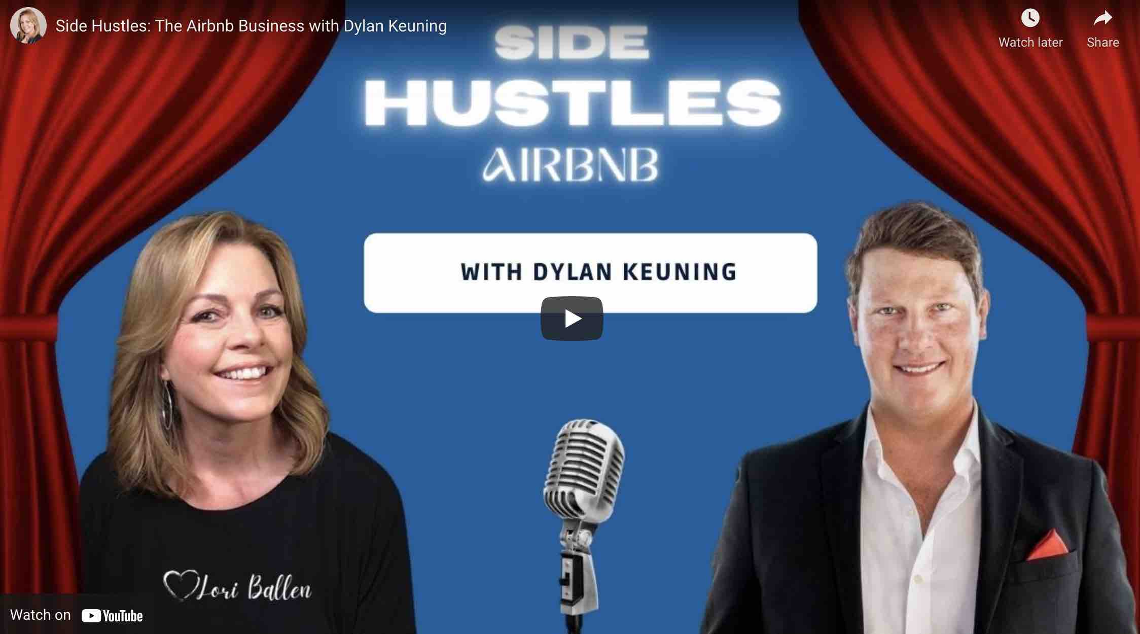 airbnb success interview with Dylan Keuning. The airbnb side hustle.