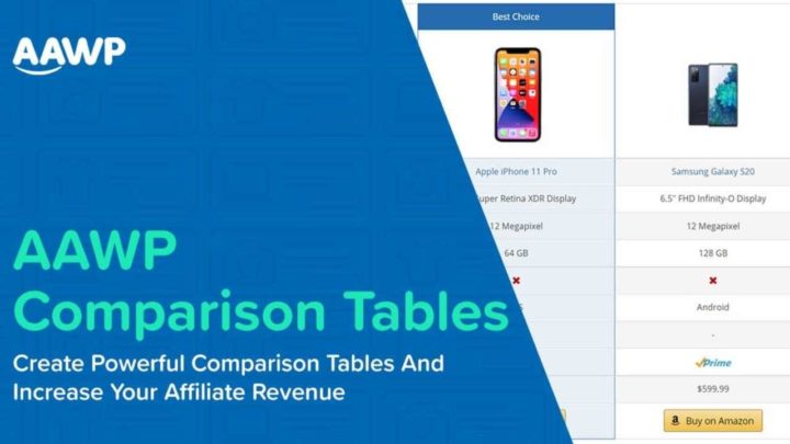 AAWP Comparison Tables: Make More Money With Affiliate Marketing