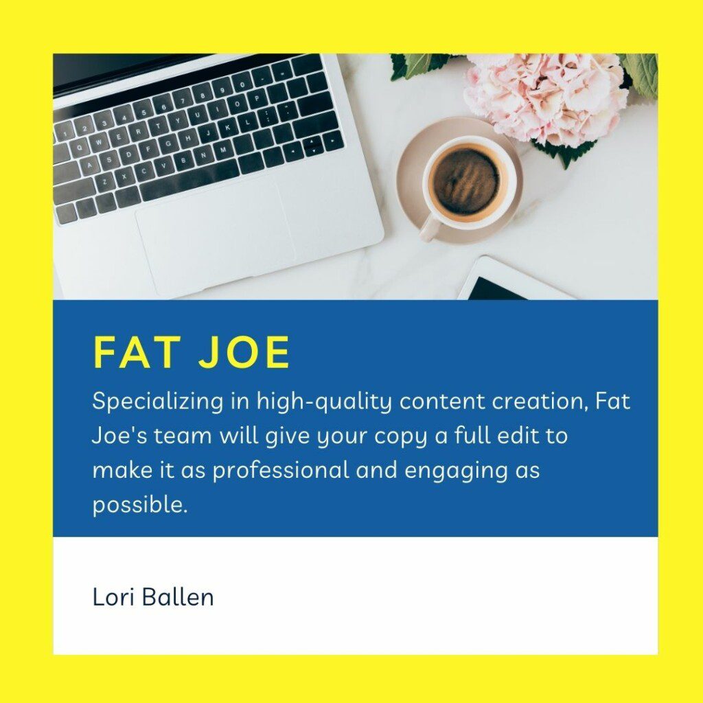 Fat Joe SEO Writing Services