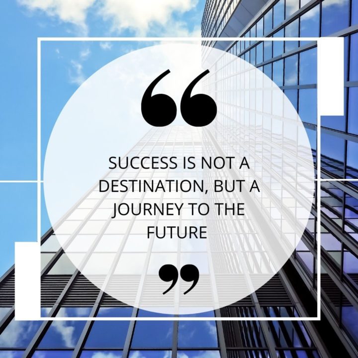 success is not a destination