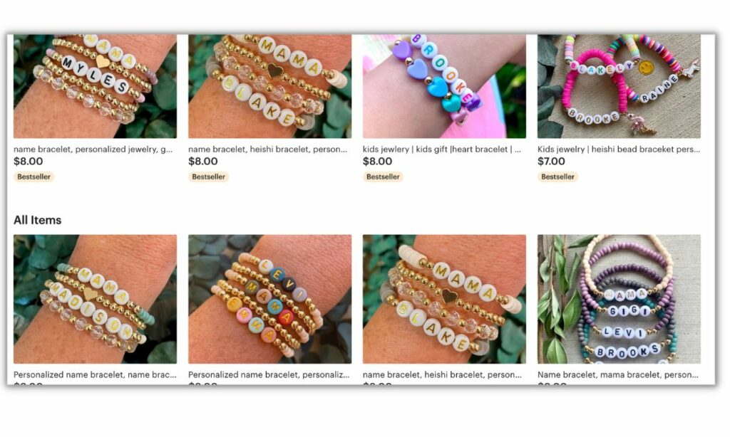 Etsy store sells beads