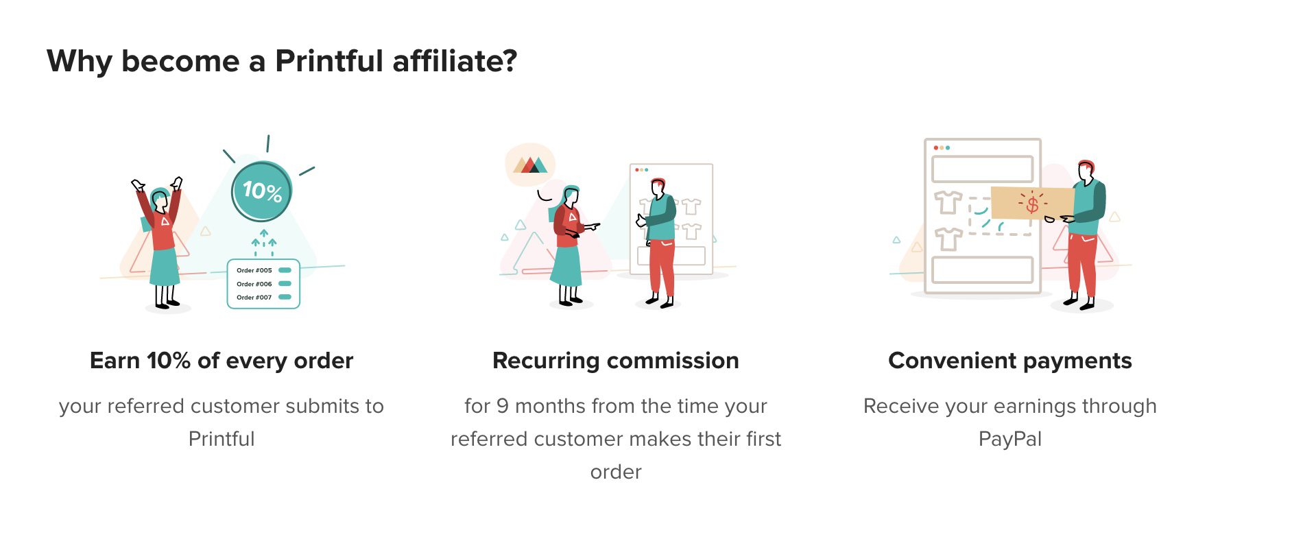 Printful's Affiliate Program offers an exciting opportunity for entrepreneurs to make extra money while sharing their passion for Printful products with others. With this program, you can earn up to 10% commission on each sale generated using your affiliate link.
