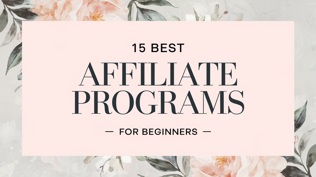 These affiliate programs for beginners are chosen based on ease of use, niche relevance, and their potential for helping you earn from day one.