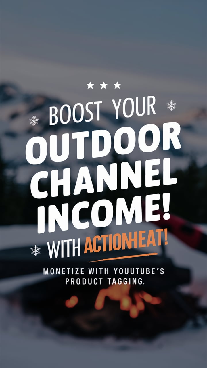 By partnering with ActionHeat and utilizing the YouTube affiliate program, you can turn your passion for outdoor adventures into a profitable venture.