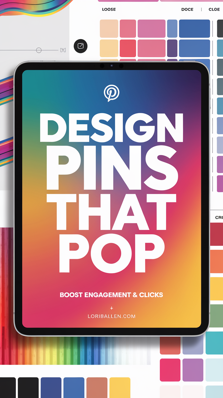 Eye-catching Pinterest pins with bold designs that boost engagement and conversions."