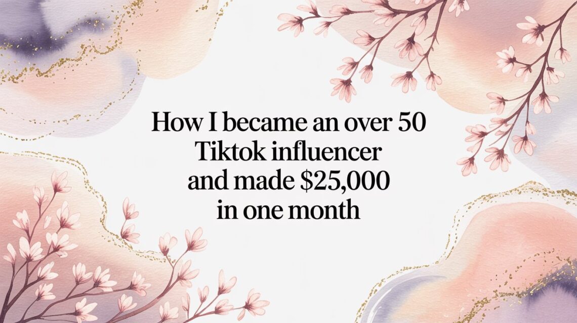How I Became an over 50 TikTok Influencer and Made $25,000 in One Month