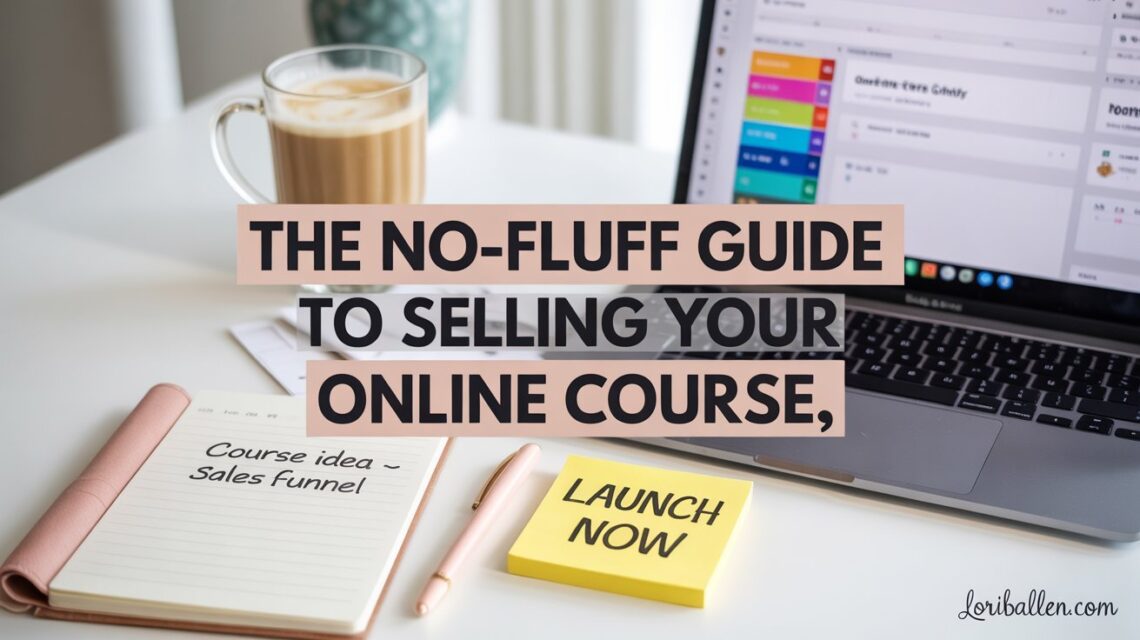 The No-Fluff Guide to Selling Your First Online Course