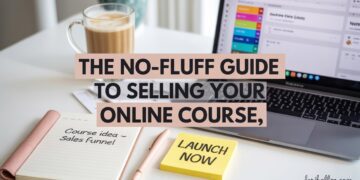 The No-Fluff Guide to Selling Your First Online Course