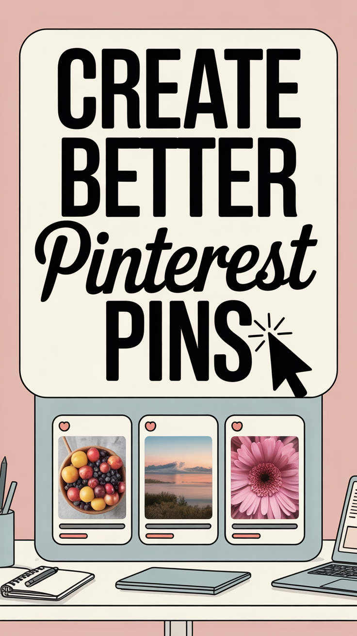 Your pin design is what earns the click. Keywords get you found, but design gets you chosen. Pinterest users scroll fast — your image has less than two seconds to stop the thumb and spark curiosity.