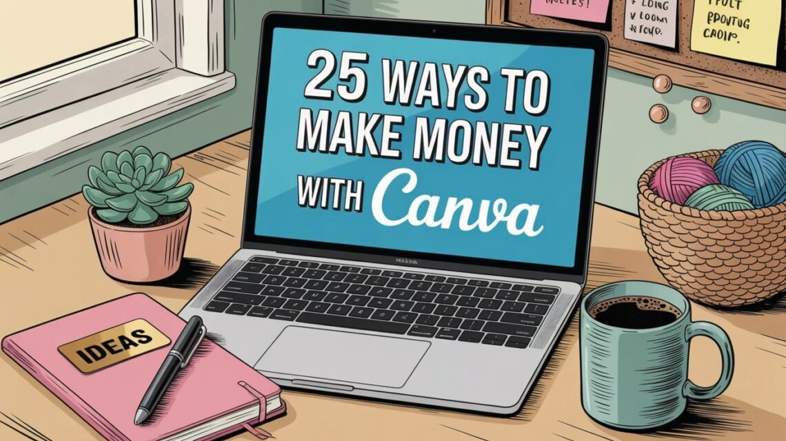 25 Ways to Make Money with Canva For Creators