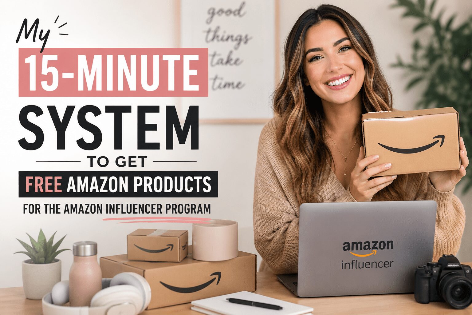 My 15-Minute System to Get Free Amazon Products for the Amazon Influencer Program