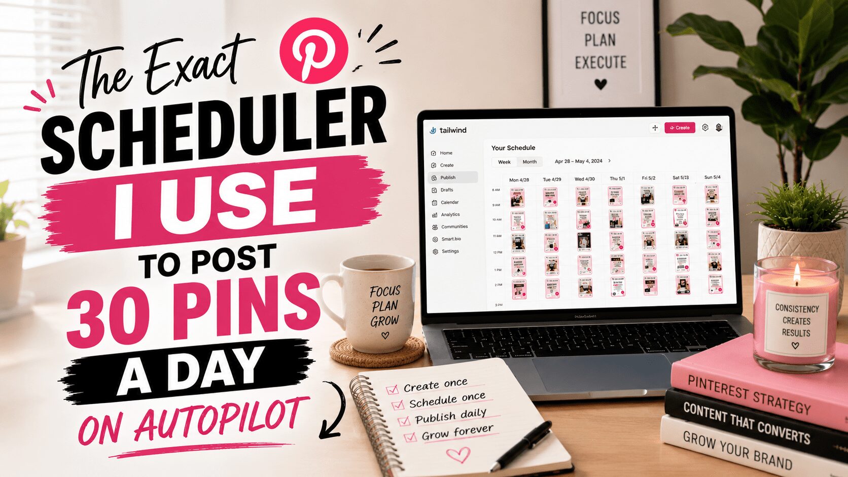 Tailwind for Pinterest: The Exact Scheduler I Use to Post 30 Pins a Day on Autopilot