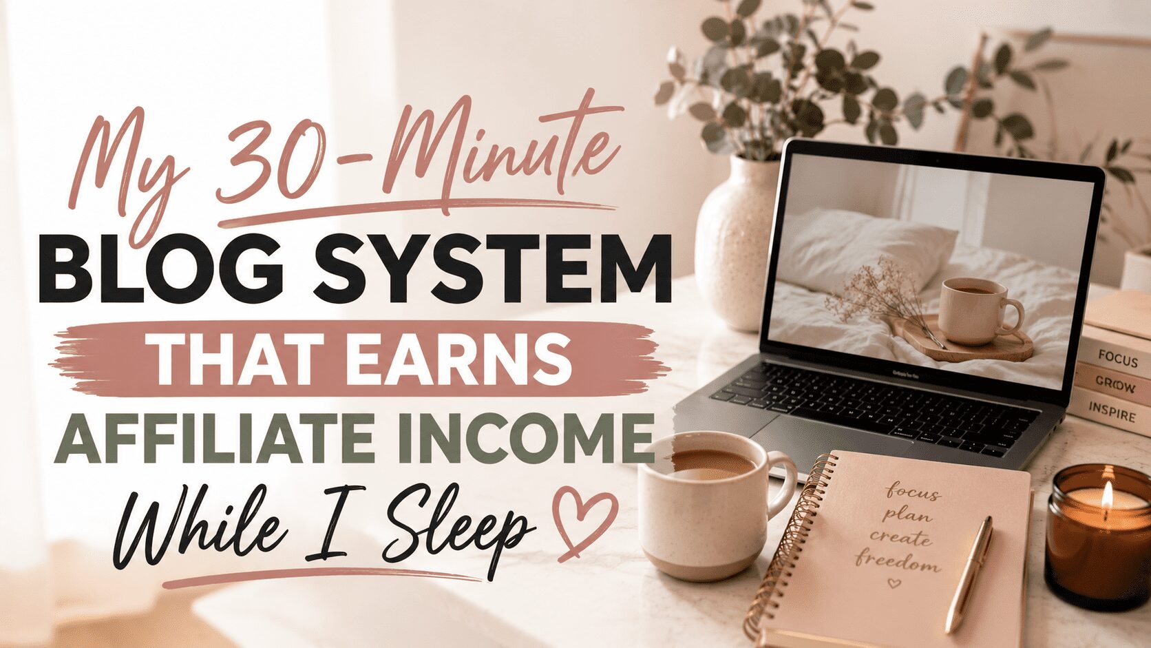 My 30-Minute Blog System That Earns Affiliate Income While I Sleep