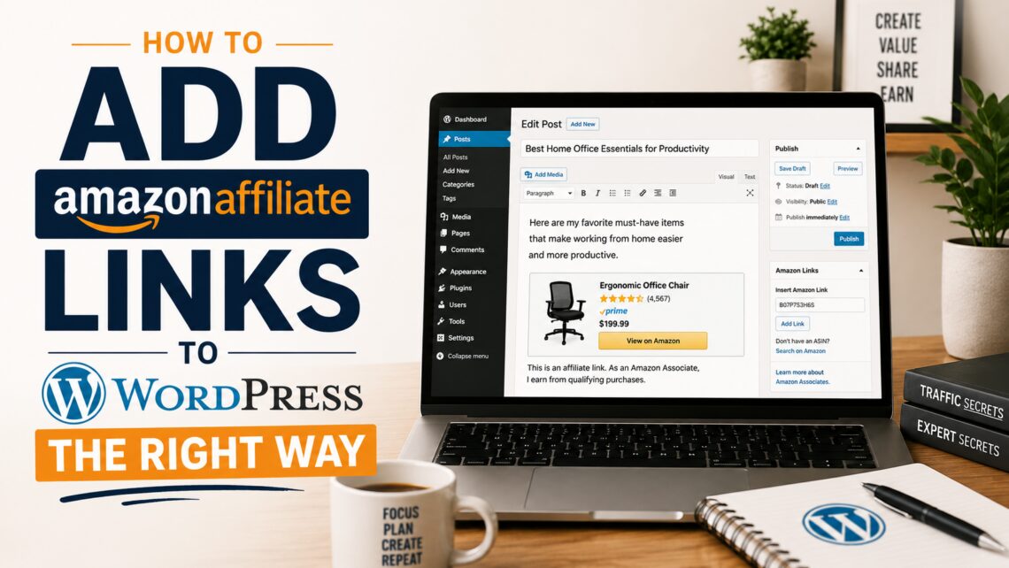 How to Add Amazon Affiliate Links to WordPress the Right Way