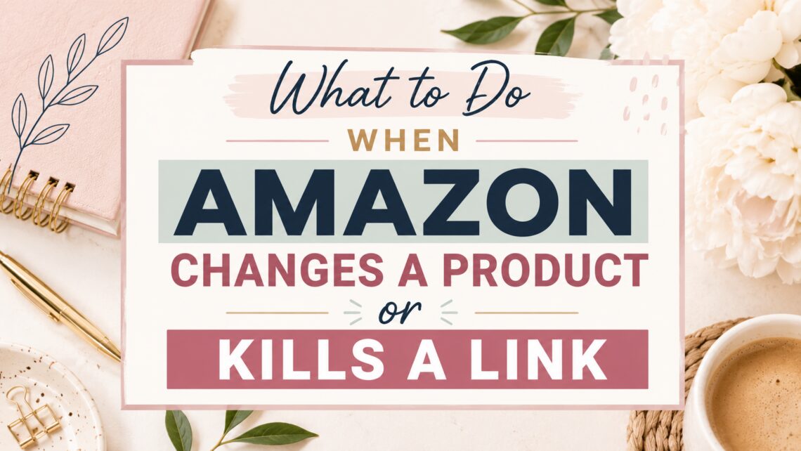 What to Do When Amazon Changes a Product or Kills a Link