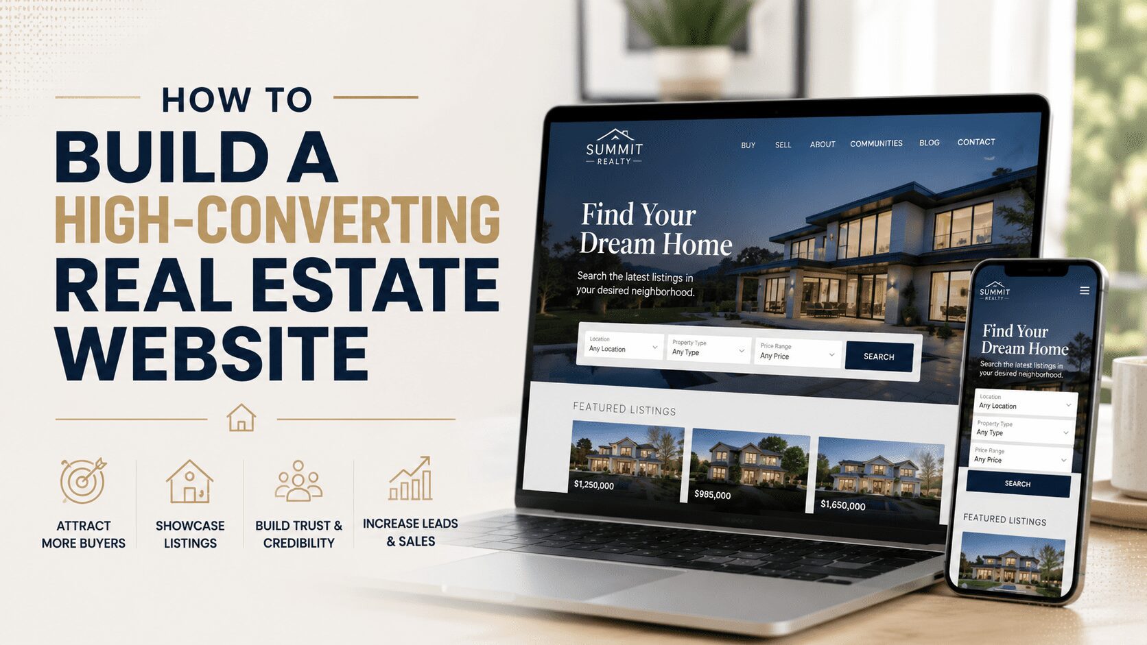 How To Build a High-Converting Real Estate Website