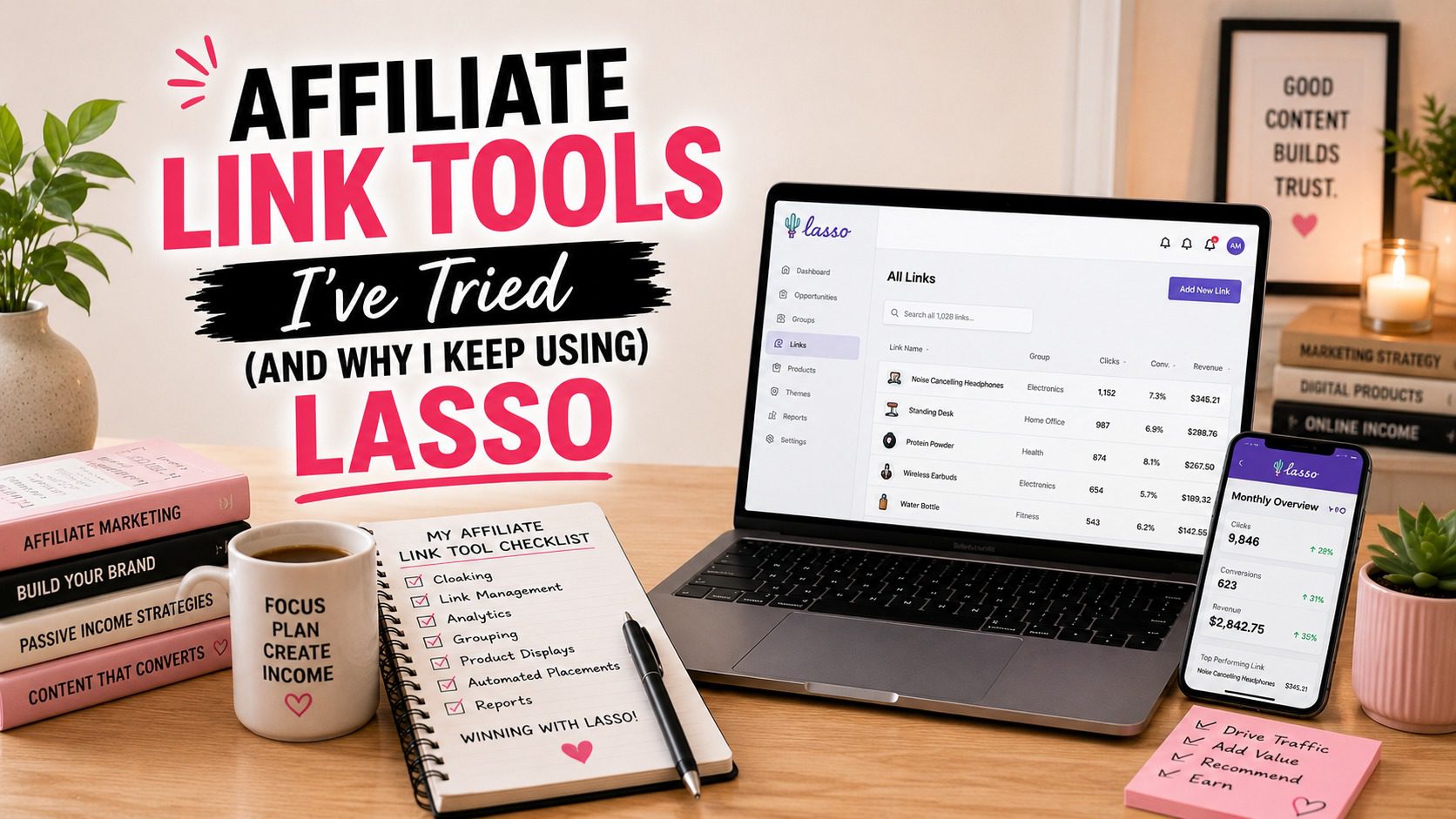Affiliate Link Tools I’ve Tried (And Why I Keep Using Lasso)