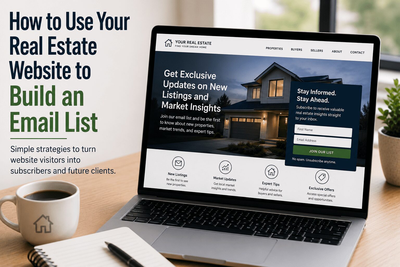 How to Use Your Real Estate Website to Build an Email List