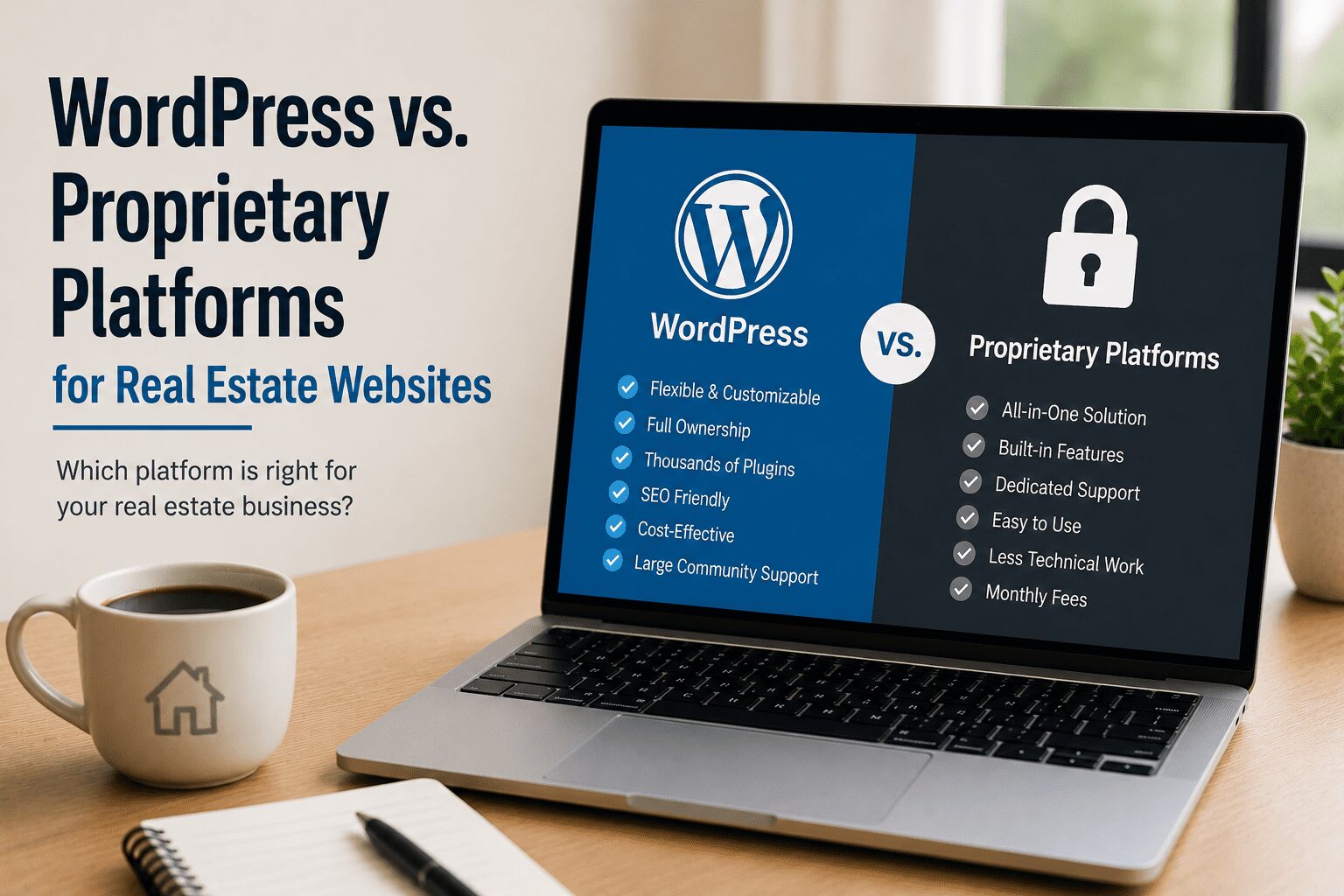 WordPress vs. Proprietary Platforms for Real Estate Websites