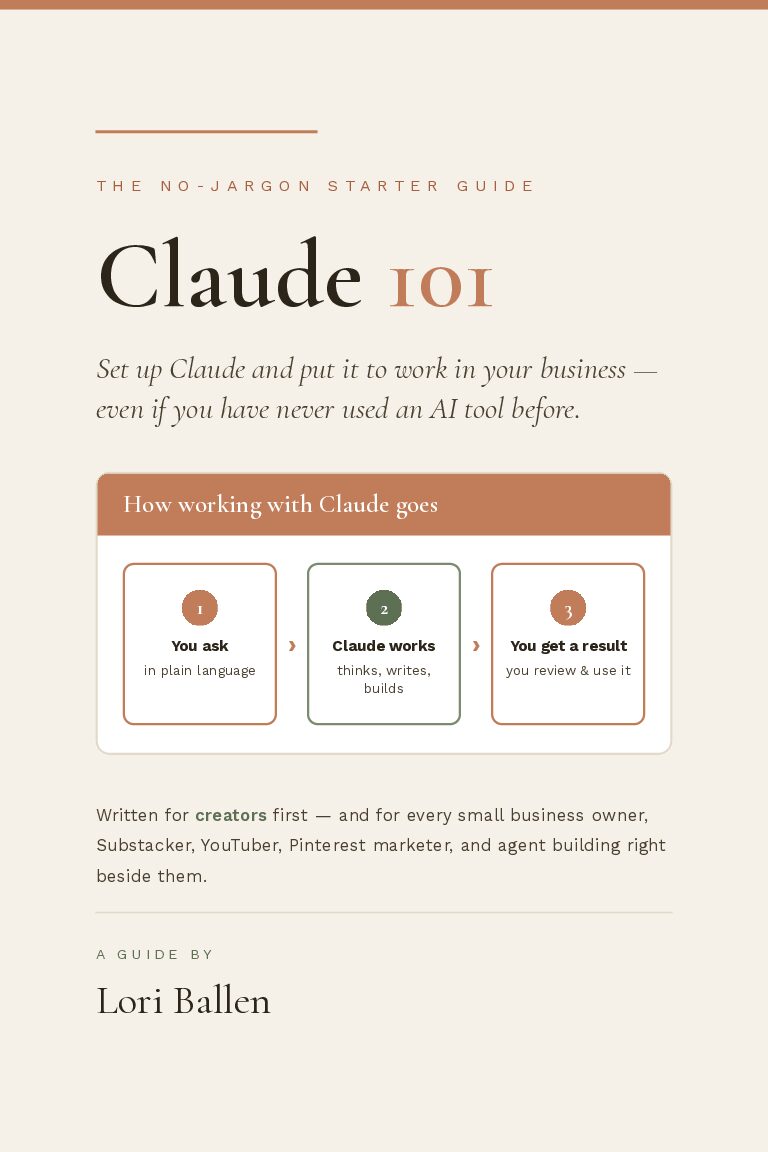Claude 101 for Creators