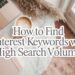 How to Use Pinclicks to Find Pinterest Keywords with High Search Volume