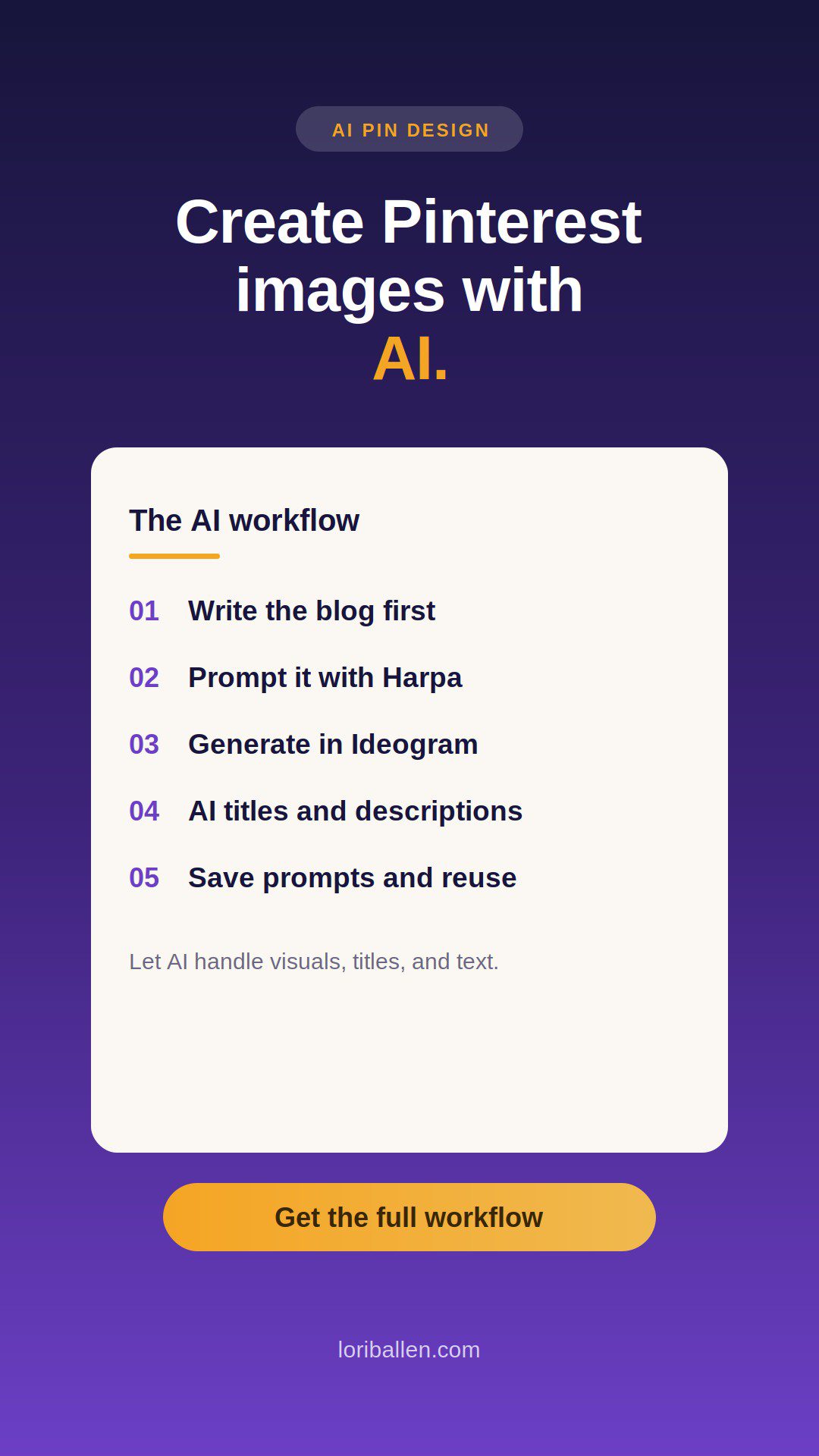 Create Pinterest images with AI