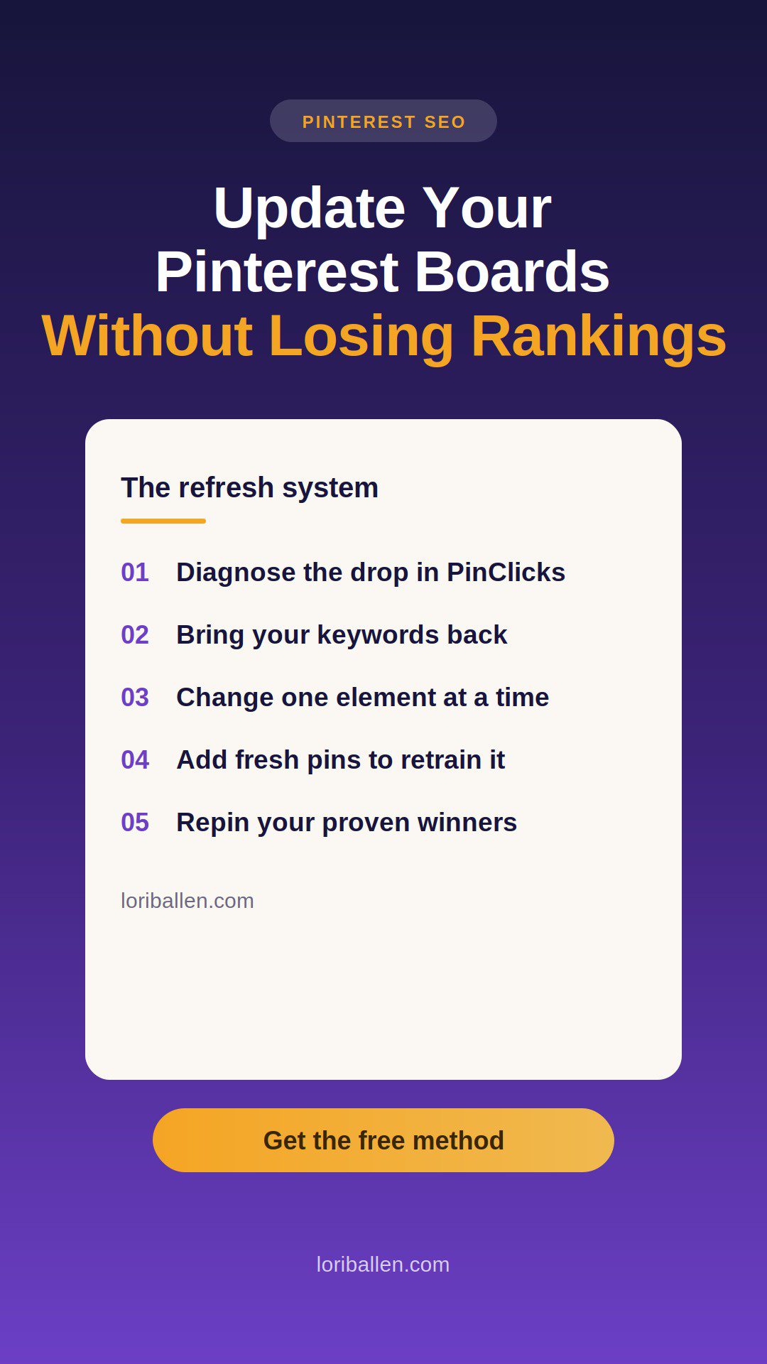 How to update Pinterest boards without losing rankings