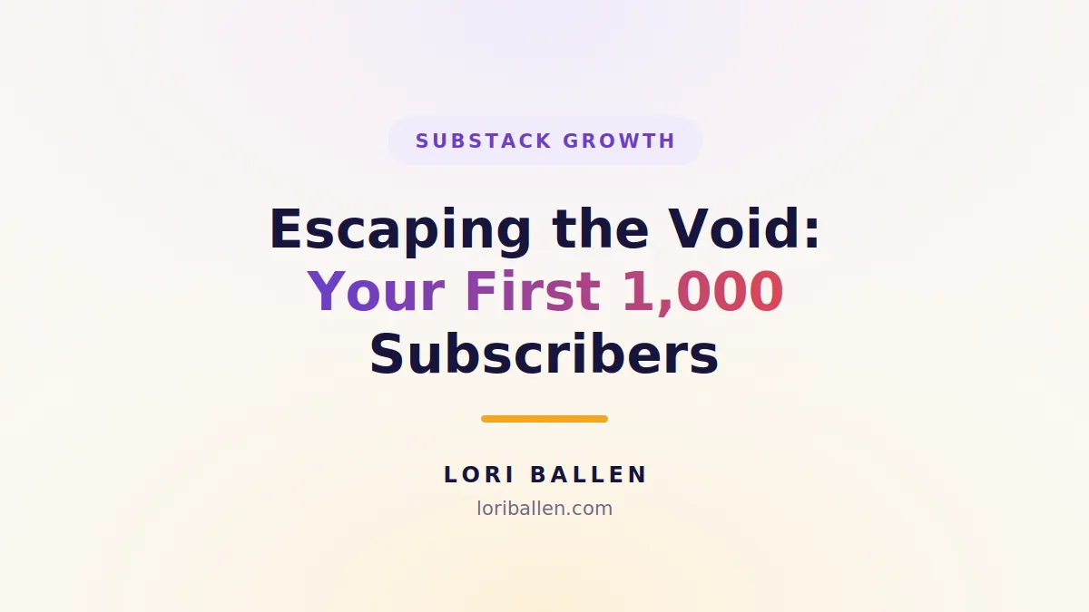 How to get your first 1,000 Substack subscribers