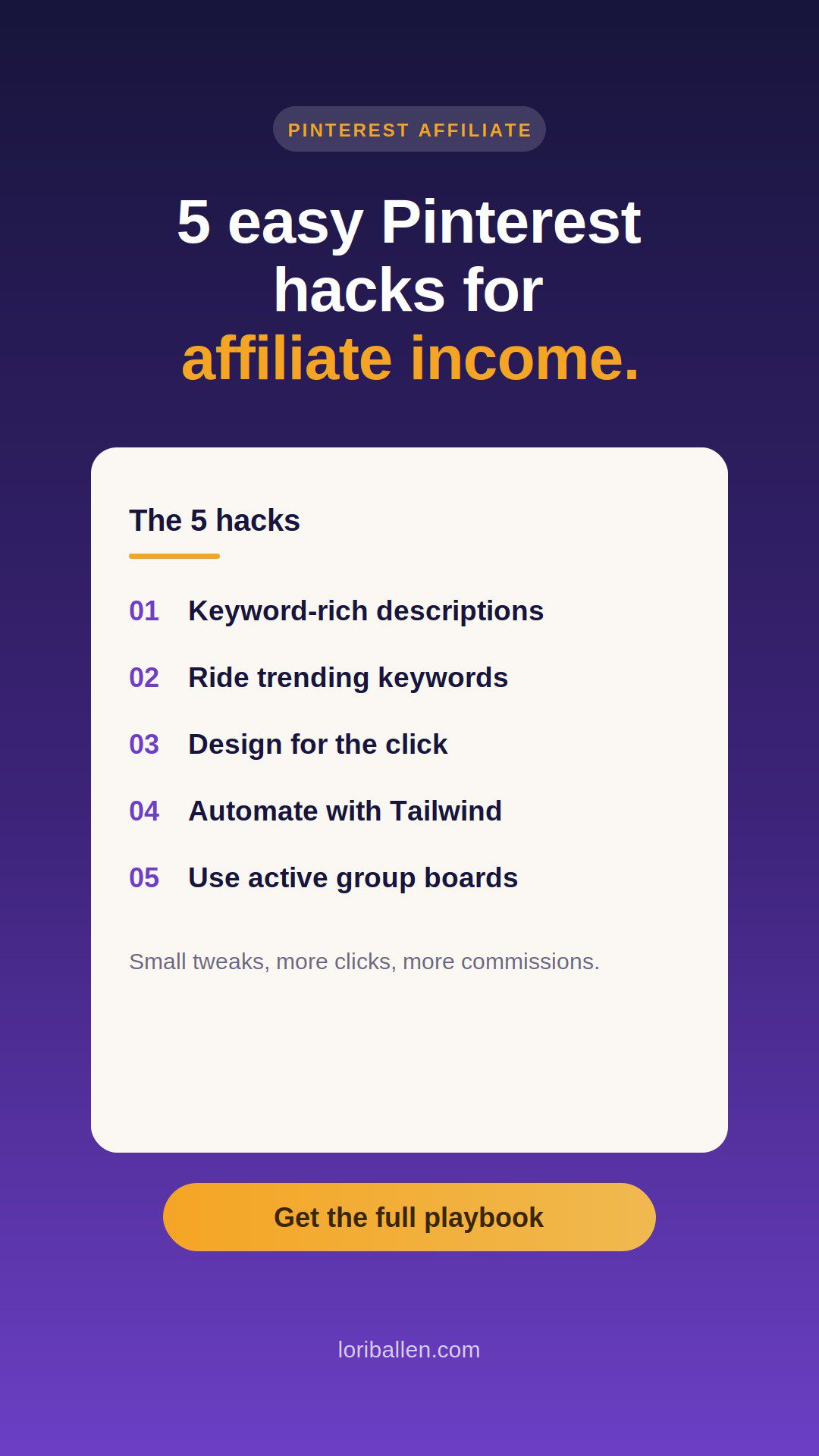 5 easy Pinterest hacks for affiliate income