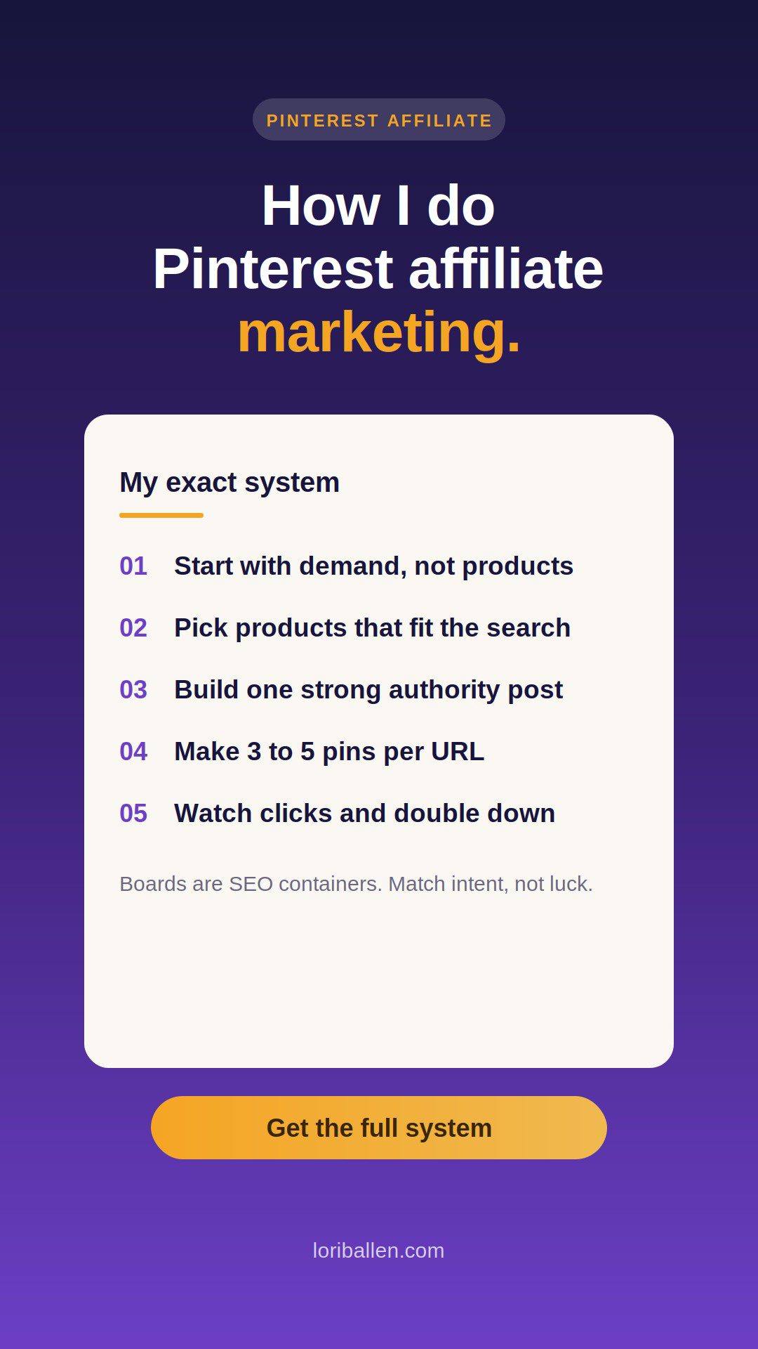How I do Pinterest affiliate marketing: my exact system