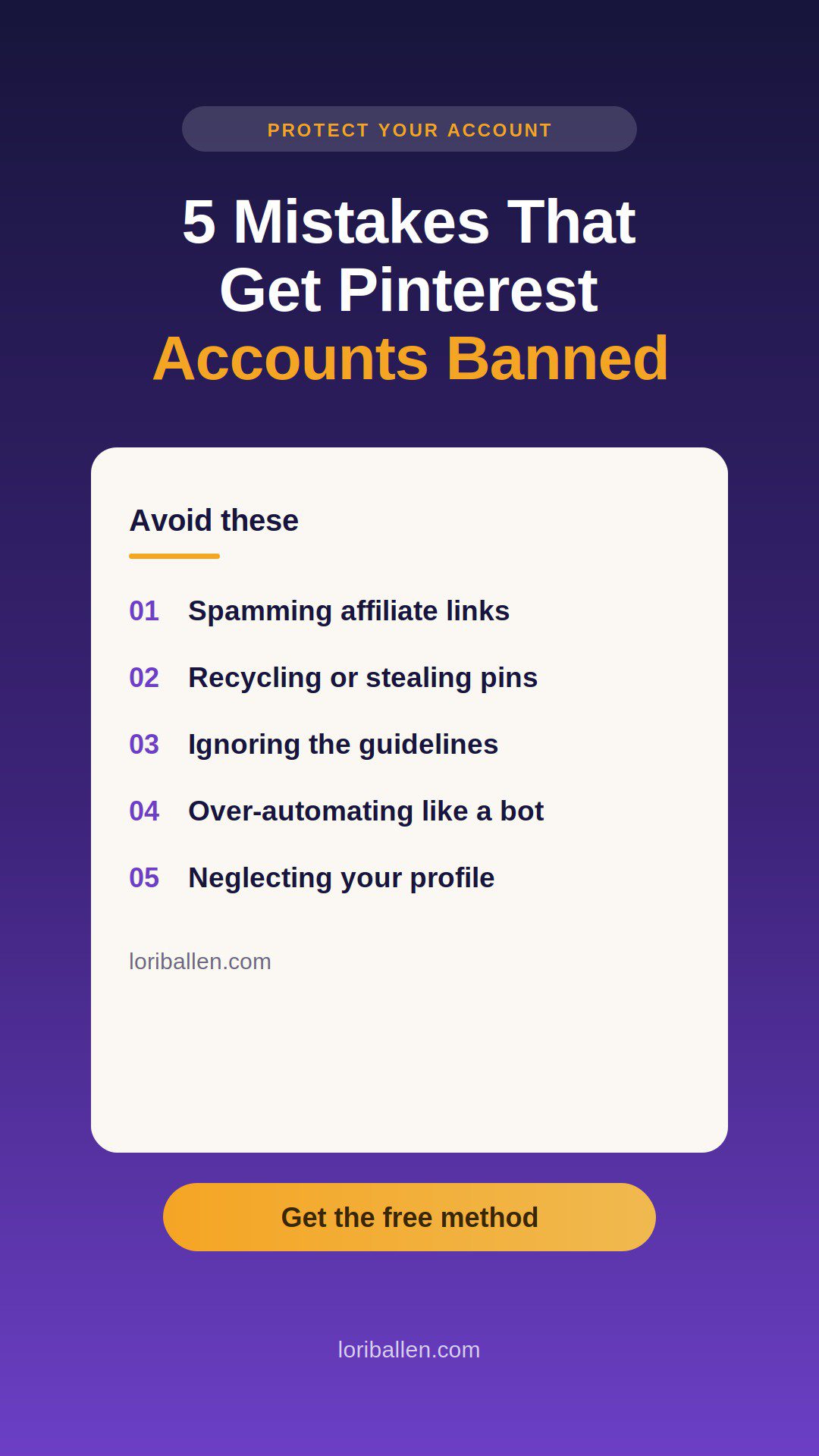 Pinterest mistakes that get accounts shut down