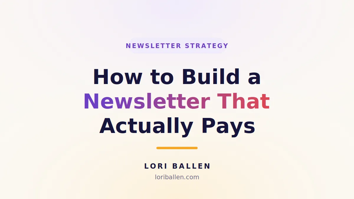 How to Build a Newsletter That Actually Pays