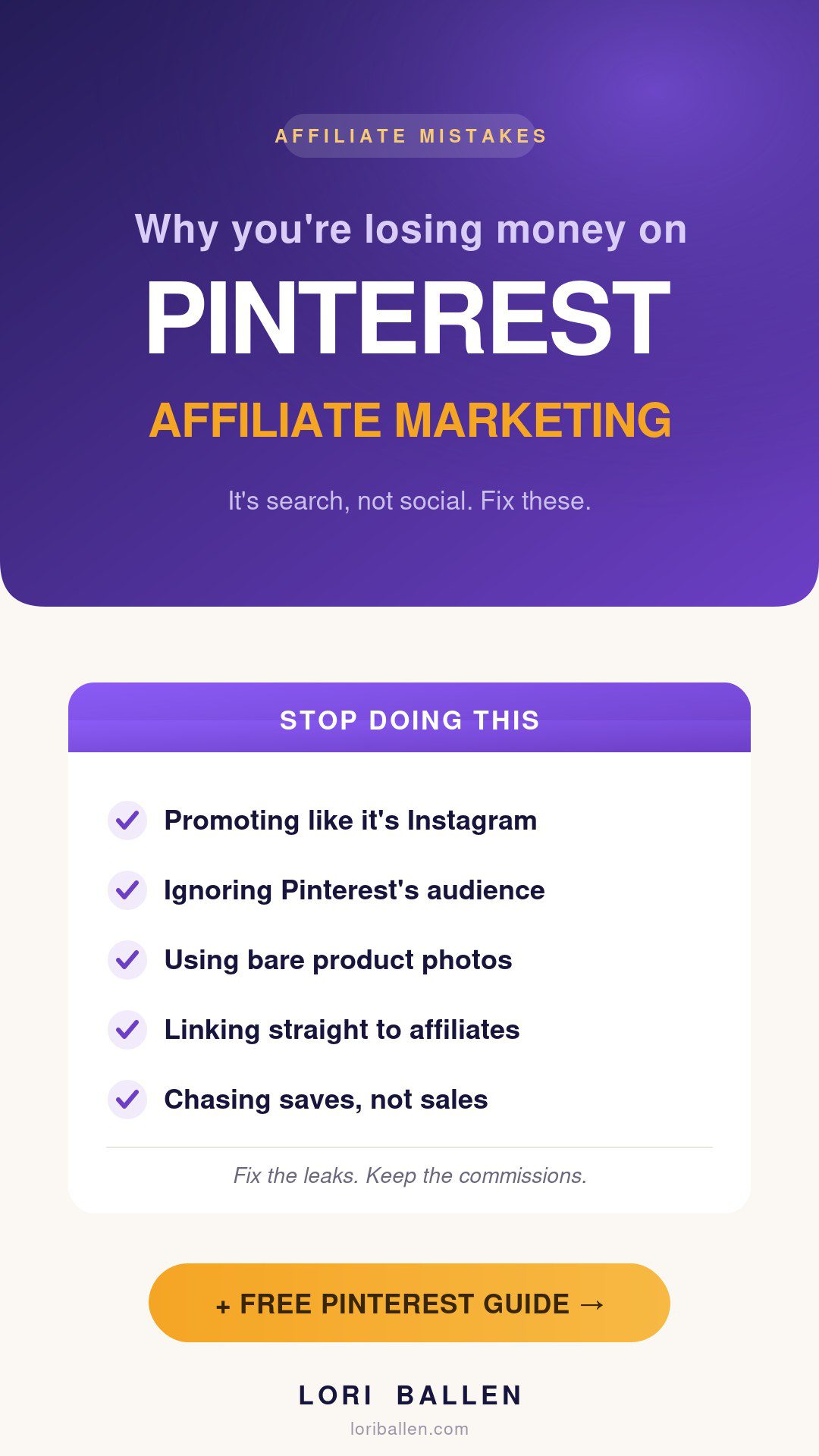 Why you're losing money on Pinterest affiliate marketing