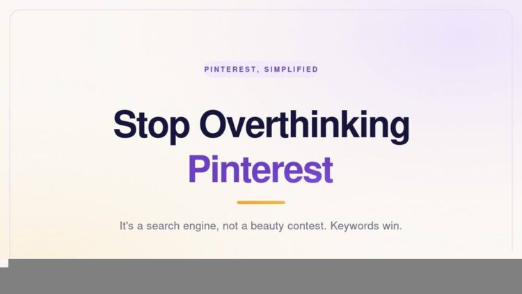 Stop Overthinking Pinterest title card