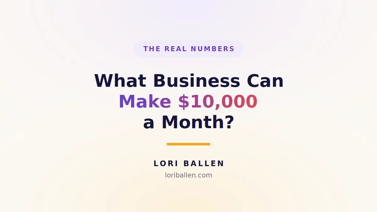 Ten digital businesses and the real math to reach $10,000 a month